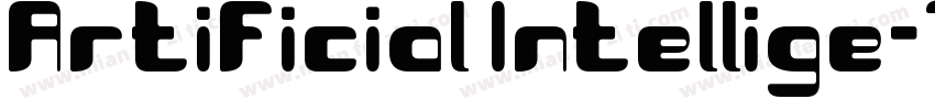 Artificial Intellige字体转换